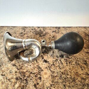 Antique Bicycle/Car Horn, Squeeze Bulb Horn, Working